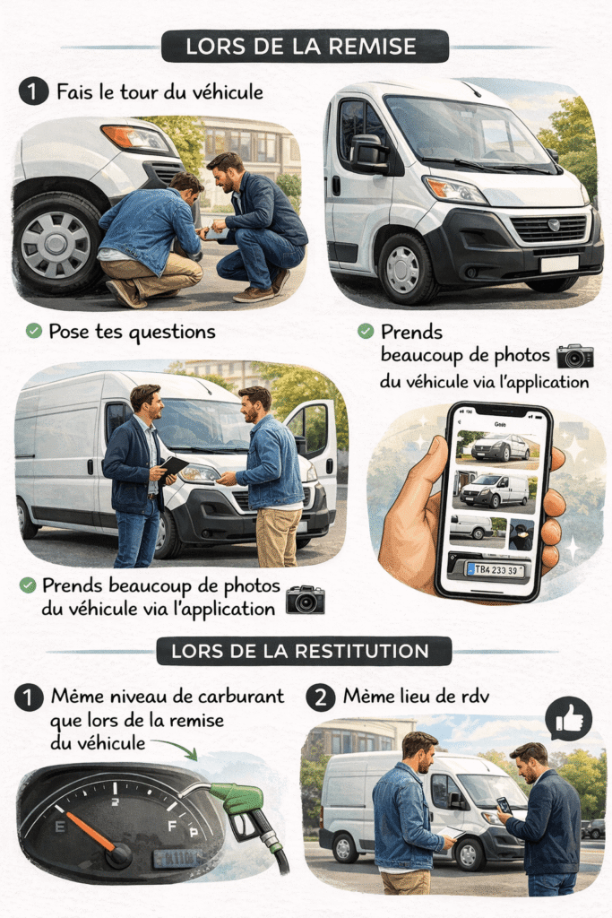 Les différentes étapes à respecter pour la remise du véhicule par l'hôte sur l'application Turo